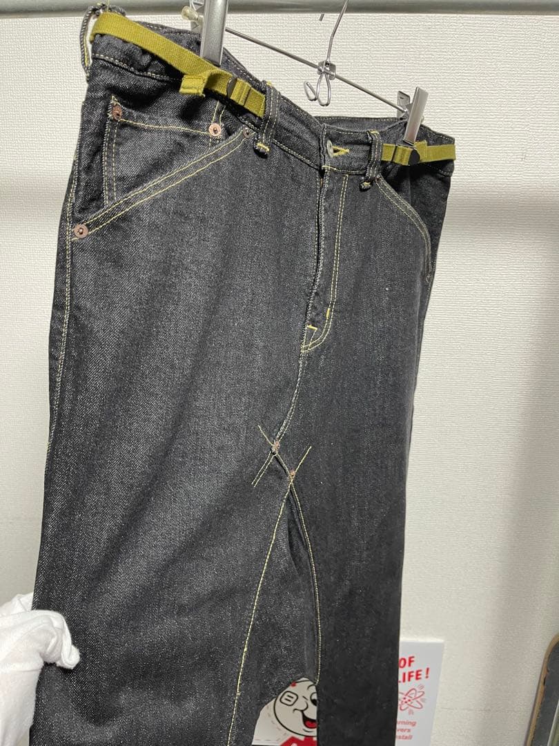 GANRYU ガンリュウ コムデギャルソン デニム サルエル パンツ Sサイズ