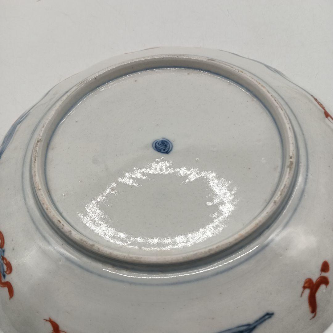 古伊万里　錦手　宝尽くし文様　七寸皿　２枚