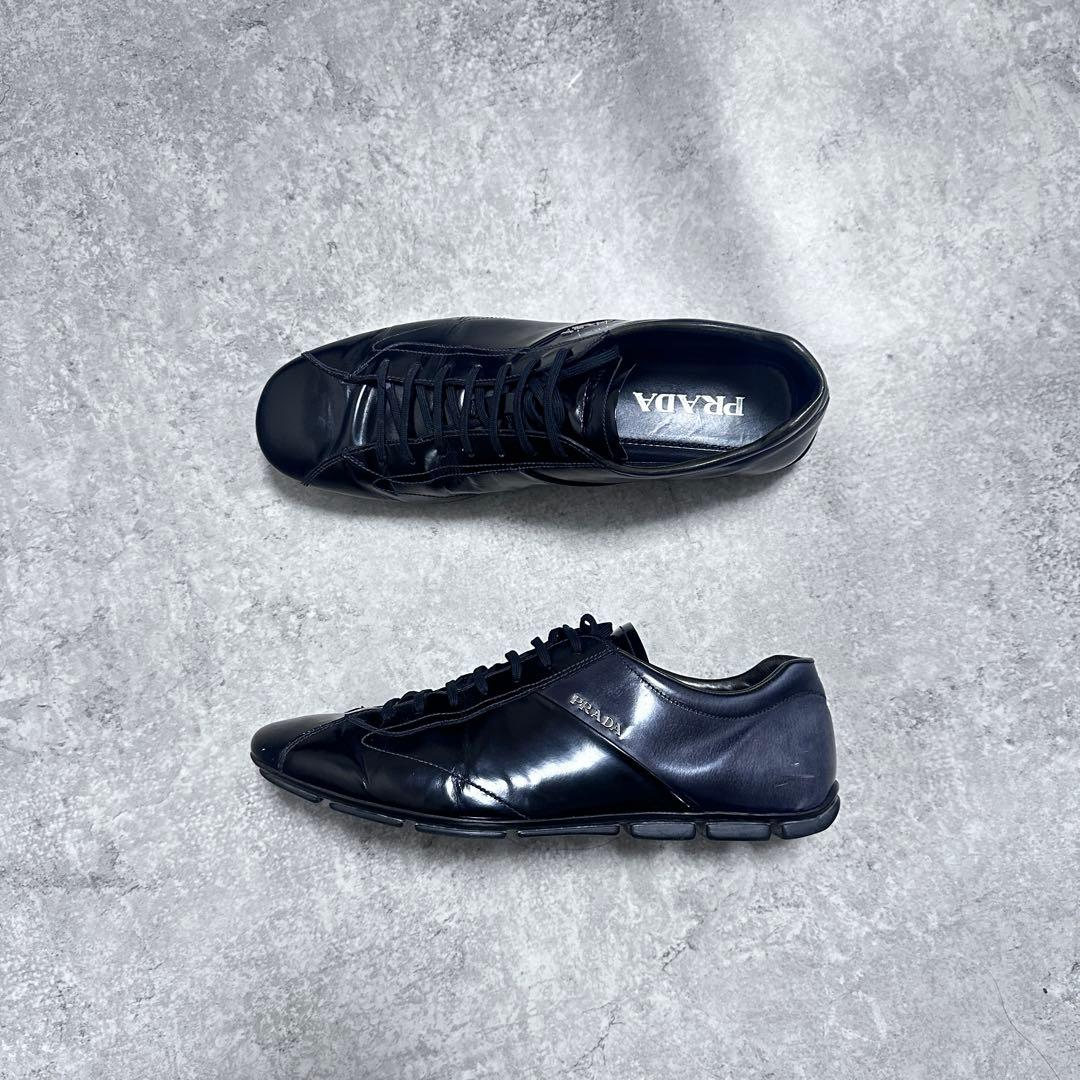 靴 00s PRADA archive leather driving shoes