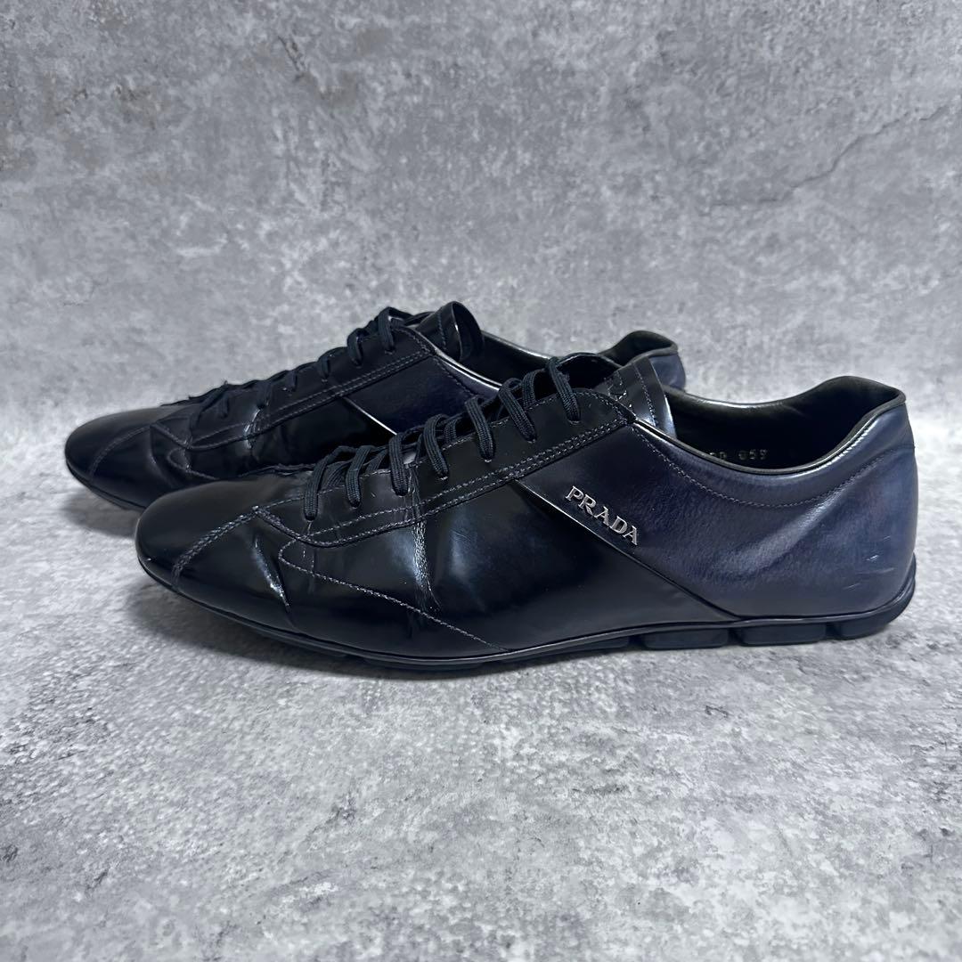 靴 00s PRADA archive leather driving shoes