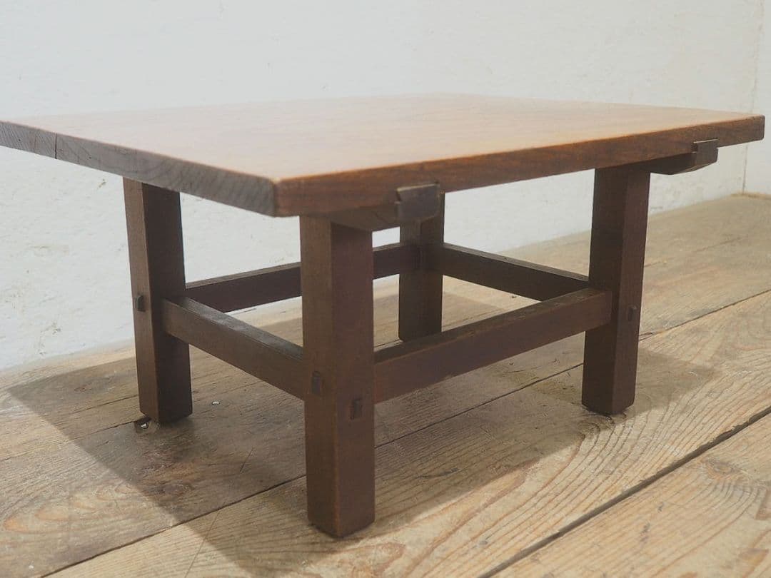 1363 アンティーク 欅のローテーブル 文机 ちゃぶ台 座卓 レトロ 古