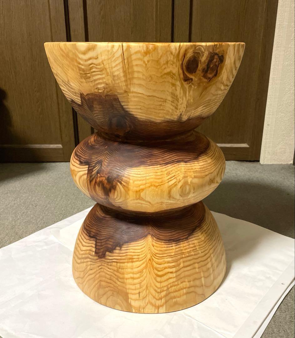 丸太 (パルック様専用) 円筒型3段 スツール サイドテーブル - メルカリ