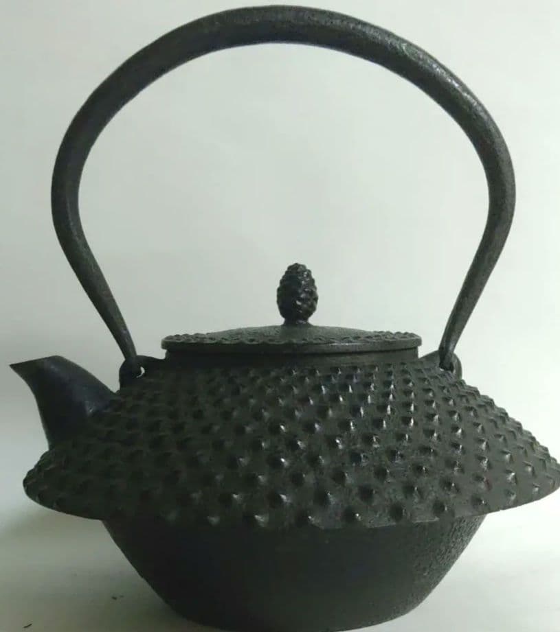 茶道茶懐石燗鍋七宝地紋釜師道彦