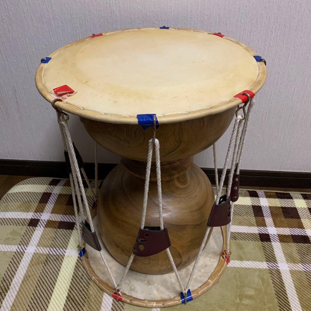 韓国太鼓 チャンゴ/チャング バチ、ケース付 韓国太鼓 チャングor