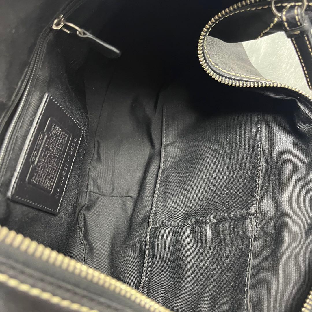 バッグ Coach Hobo Shoulder Bag Black Leather