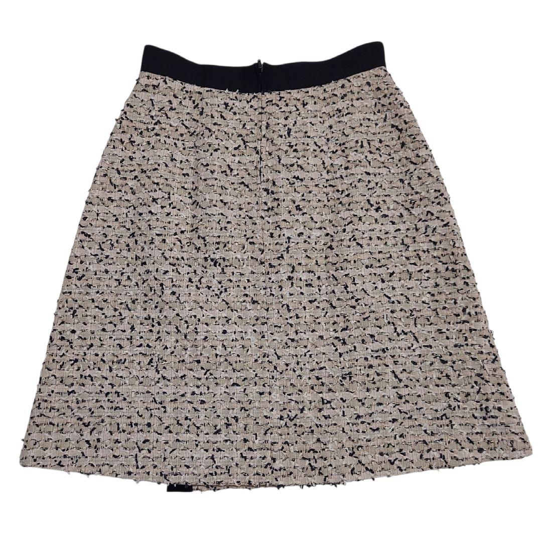 美品✨ FOXEY　 フォクシー ツイードラップスカート ベージュ　38 М