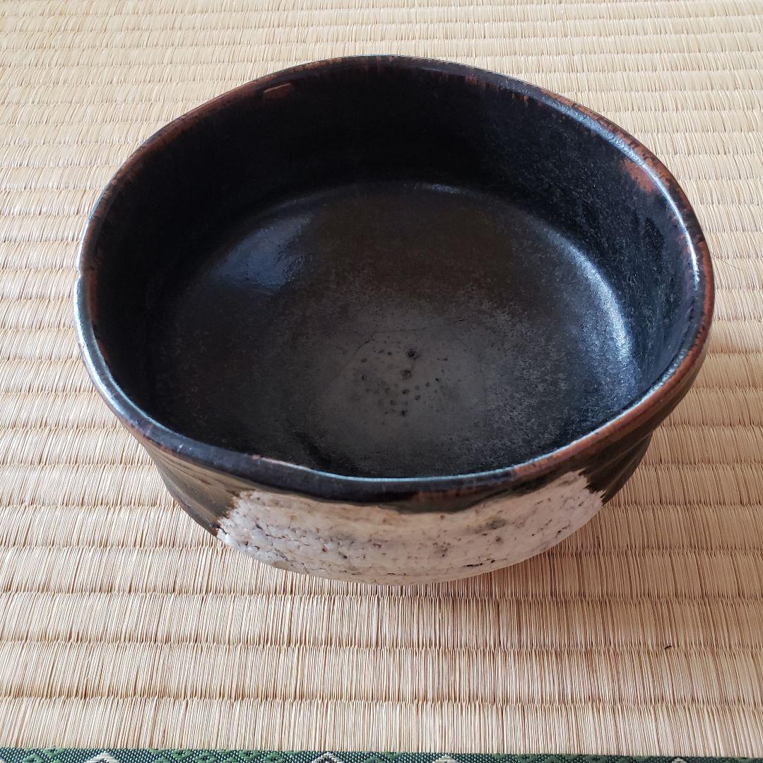No140 大振りで古い黒織部茶碗 織部黒茶碗 – Oribe Black Tea bowl | 陶磁