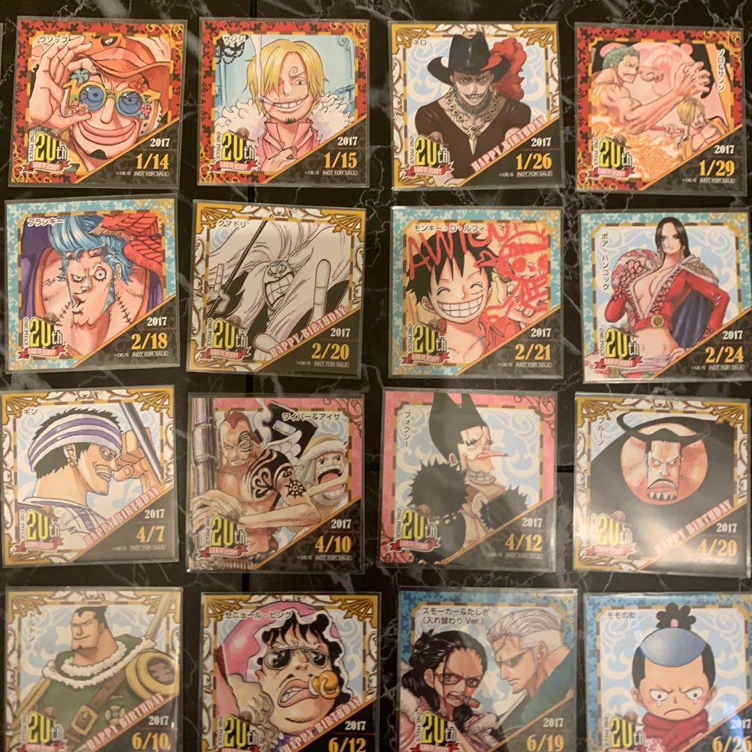 麦わらストア　365日　ステッカー　100種類　以上？　セット　誕生日　ルフィ