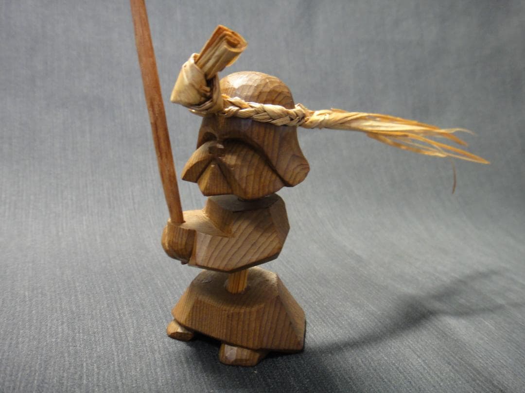 e*n様 希少 藤戸竹喜 ユーカラエカシ 木彫り 彫刻 置物 アイヌ