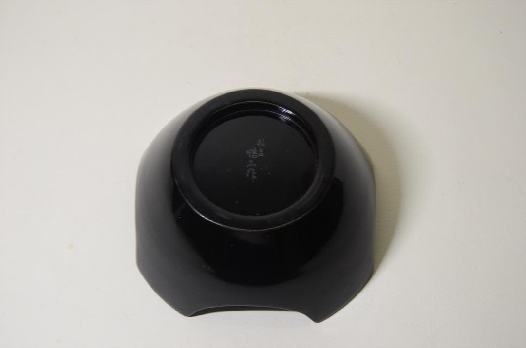 昭和時代　塗物　向付　笹図　割山椒風　10客組　アンティーク　骨董品 b