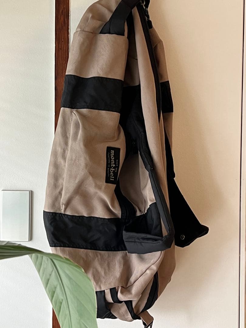 mont-bell ボストンバッグ ベージュ・黒
