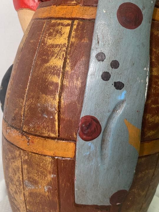 Q 1点物 輸入 大型 彫刻 ヴィンテージ ピエロ