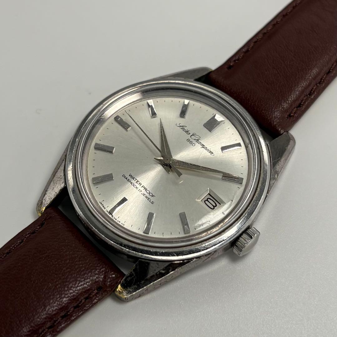 SEIKO セイコー チャンピオン860 64年製 手巻腕時計 当時物尾錠付