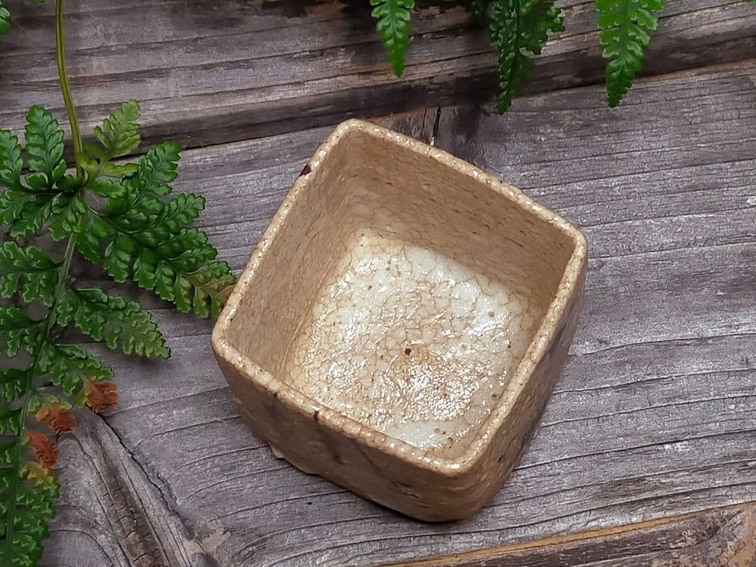 ♥絵志野 ぐい呑み 桐箱付き ⑯ 志野 ぐい飲み 骨董品