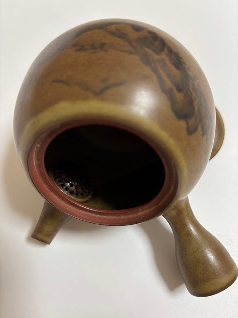 佐渡 無名異焼き 茶器セット湯呑み茶碗 5客 急須 1個 3代目伊藤