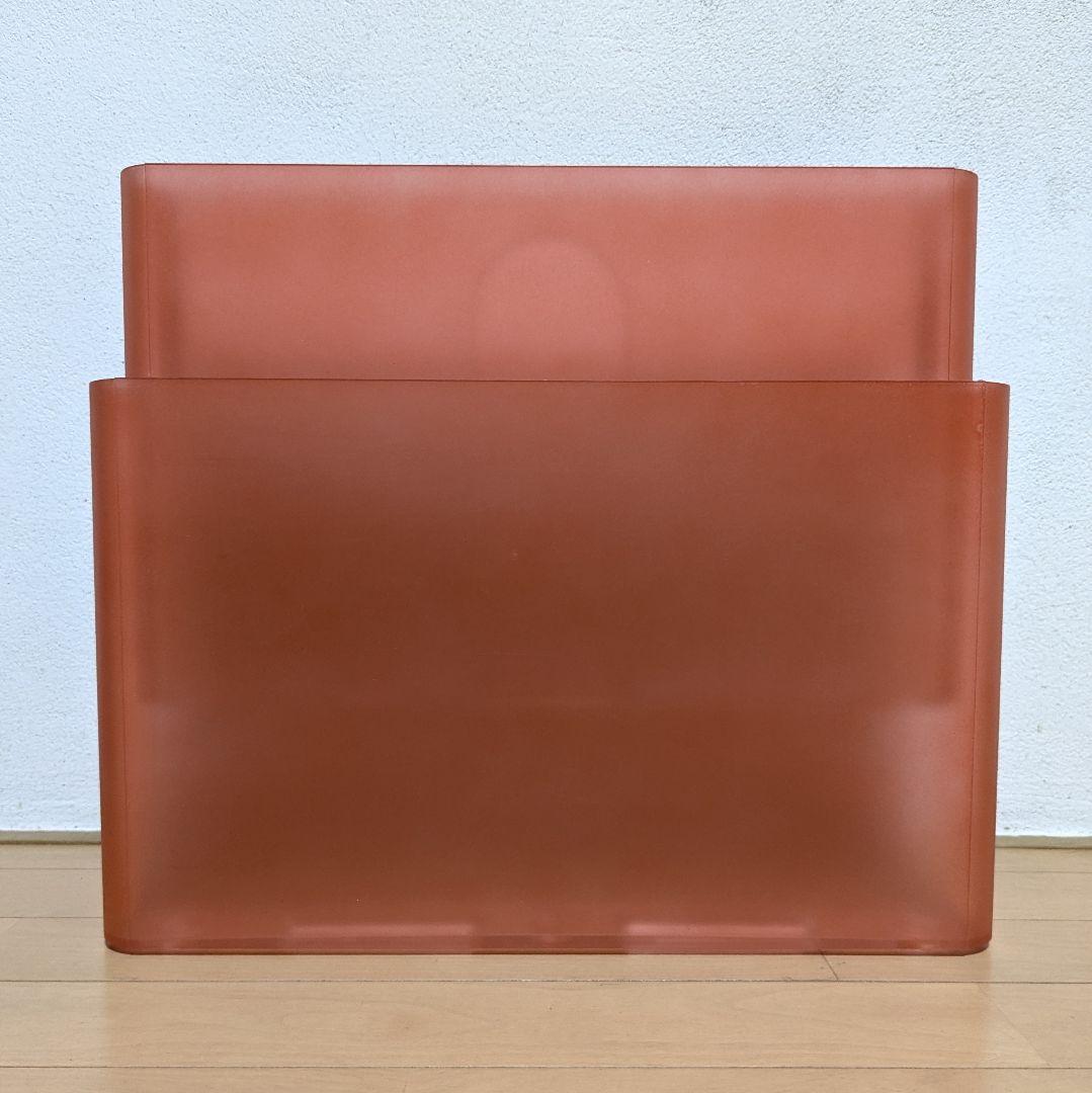 美品 希少 Kartell カルテル ポルタリビステ マガジンラック オレンジ