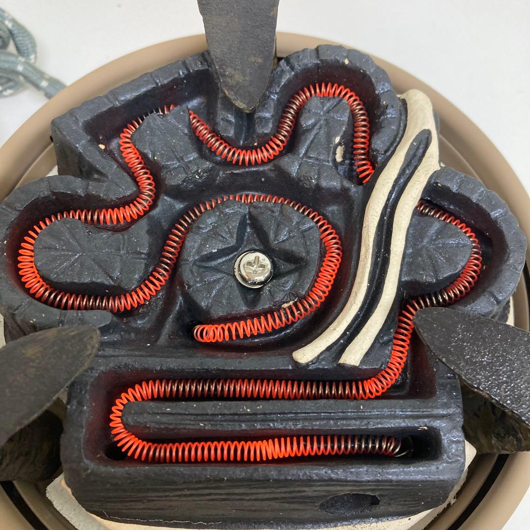 f764-34 茶道具 野々田式 炭型電熱器 B型 100v410w 野々田商店