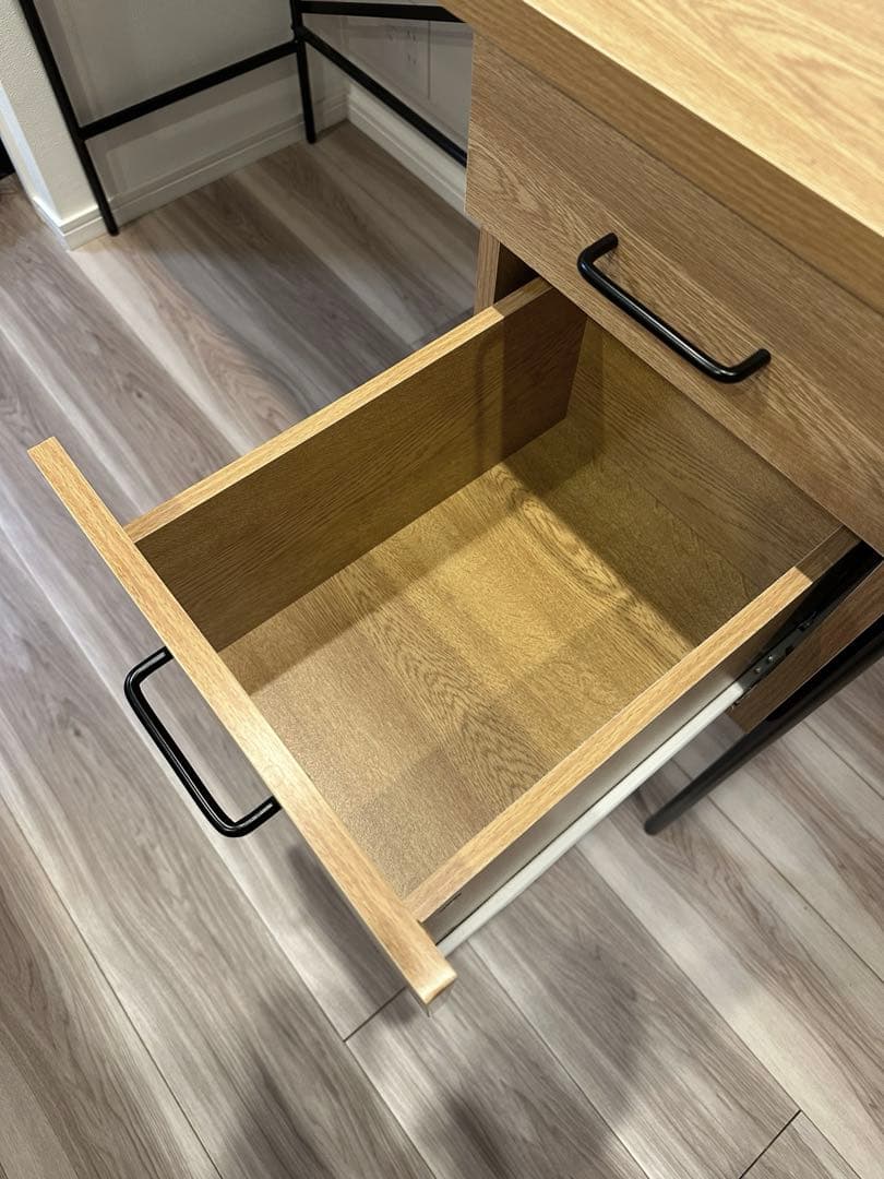 パソコンデスク 引き出し付き 幅120cm