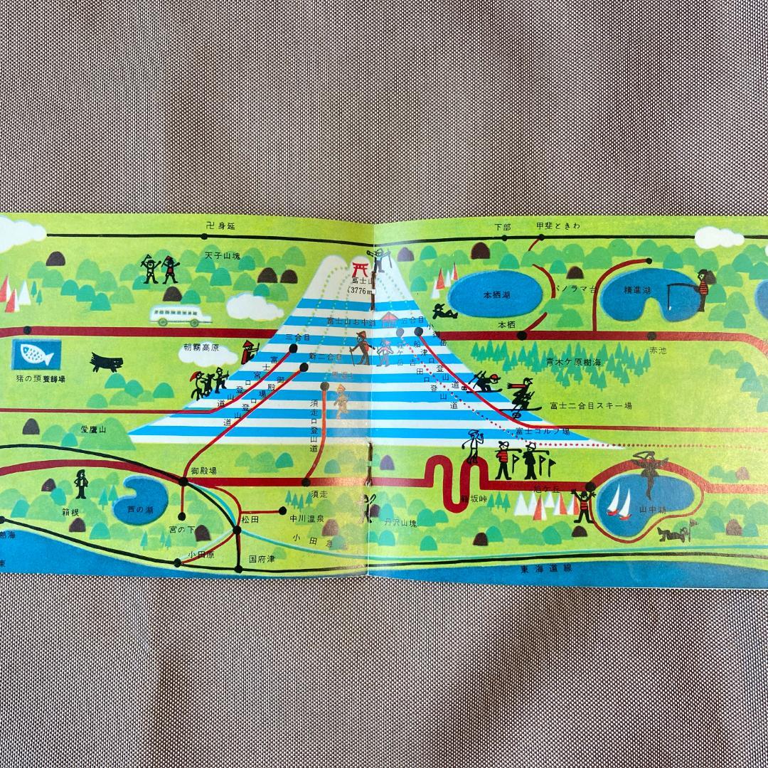 希少 箱根登山電車 伊豆箱根鉄道 富士山麓電鉄 観光 鳥瞰図 3点 戦前 昭和