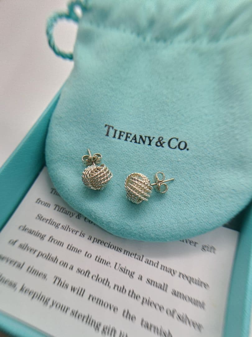 極美品✨️保存箱袋付 ピアス サマセット シルバー ティファニー