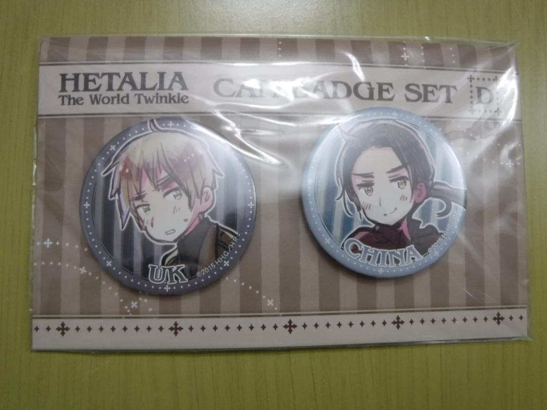 ◇ ヘタリア 缶バッジ 2種セット イギリス ＆ 中国 缶バッジセット
