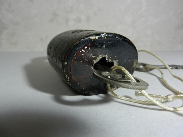 古い希少な鉄道?錠前その2（ボディーに「MOLA」の刻印）