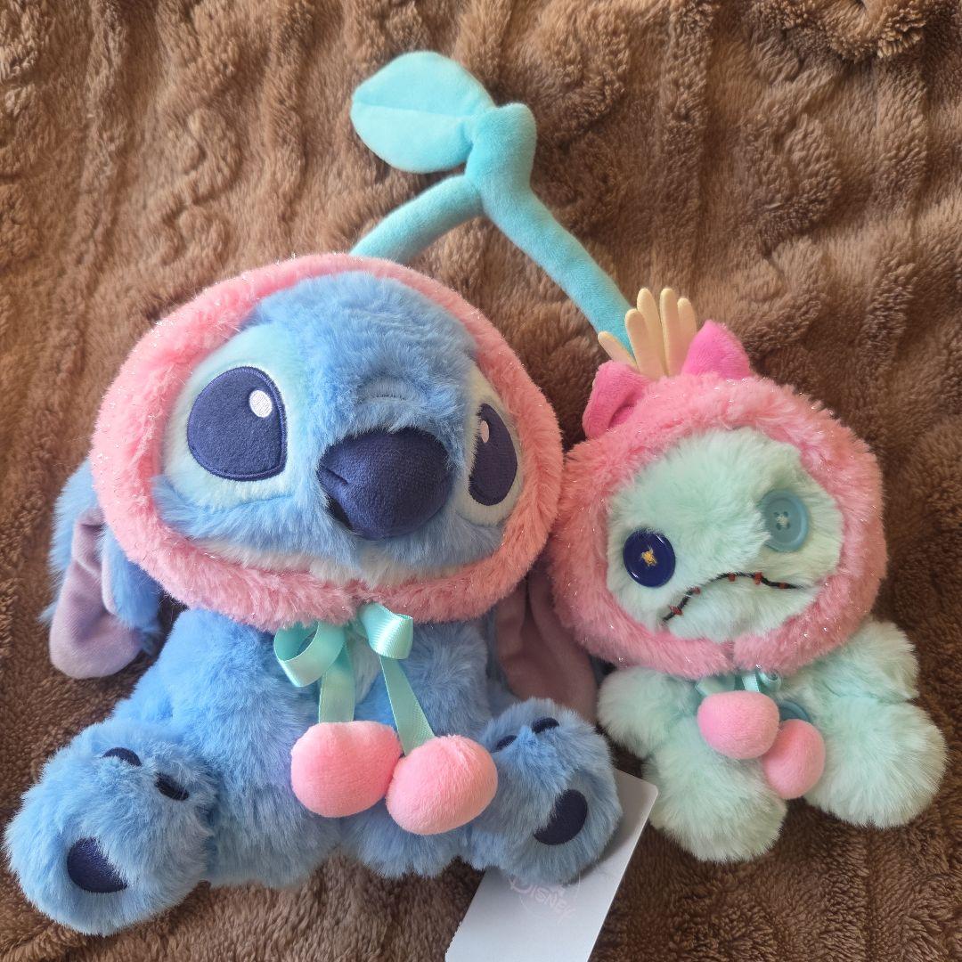 スティッチ☆スクランプ☆GLOSSY FRUITS☆ぬいぐるみ☆ディズニー