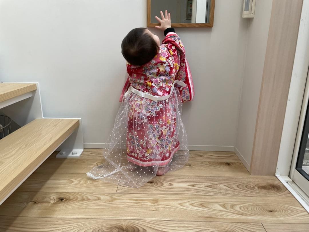 十二単風　ベビー着物　*初節句　*ひな祭り　*お食い初め