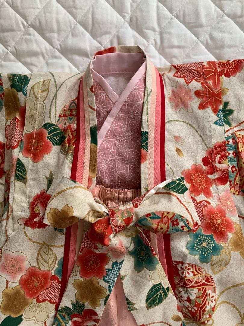 十二単風　ベビー着物　*初節句　*ひな祭り　*お食い初め