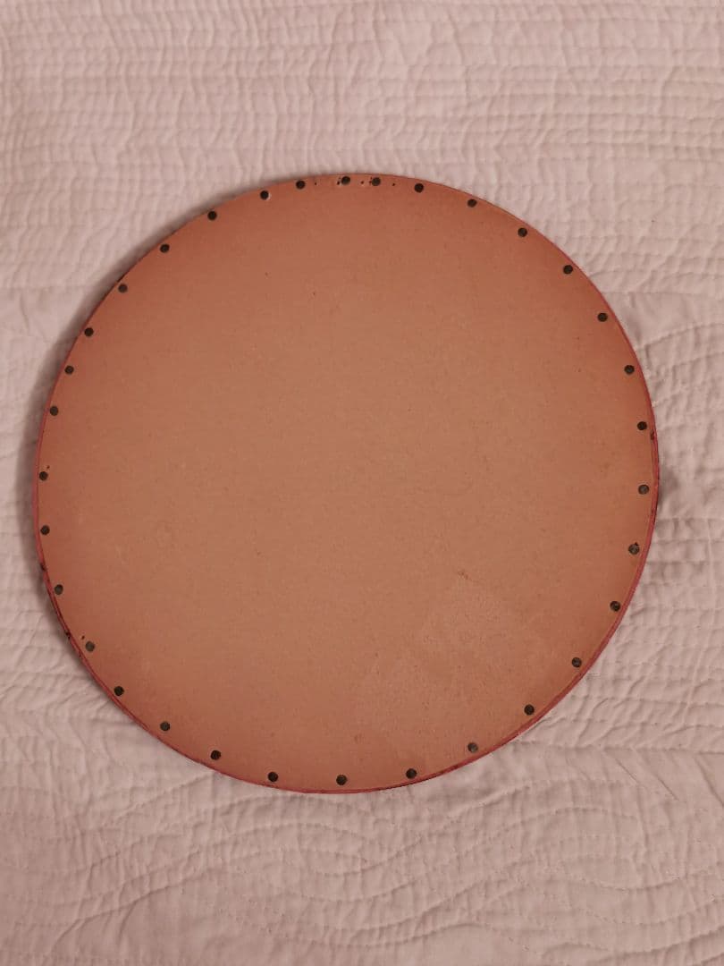 アンティーク ツヴィスト刺繍 樅の森林とトナカイ マホガニー