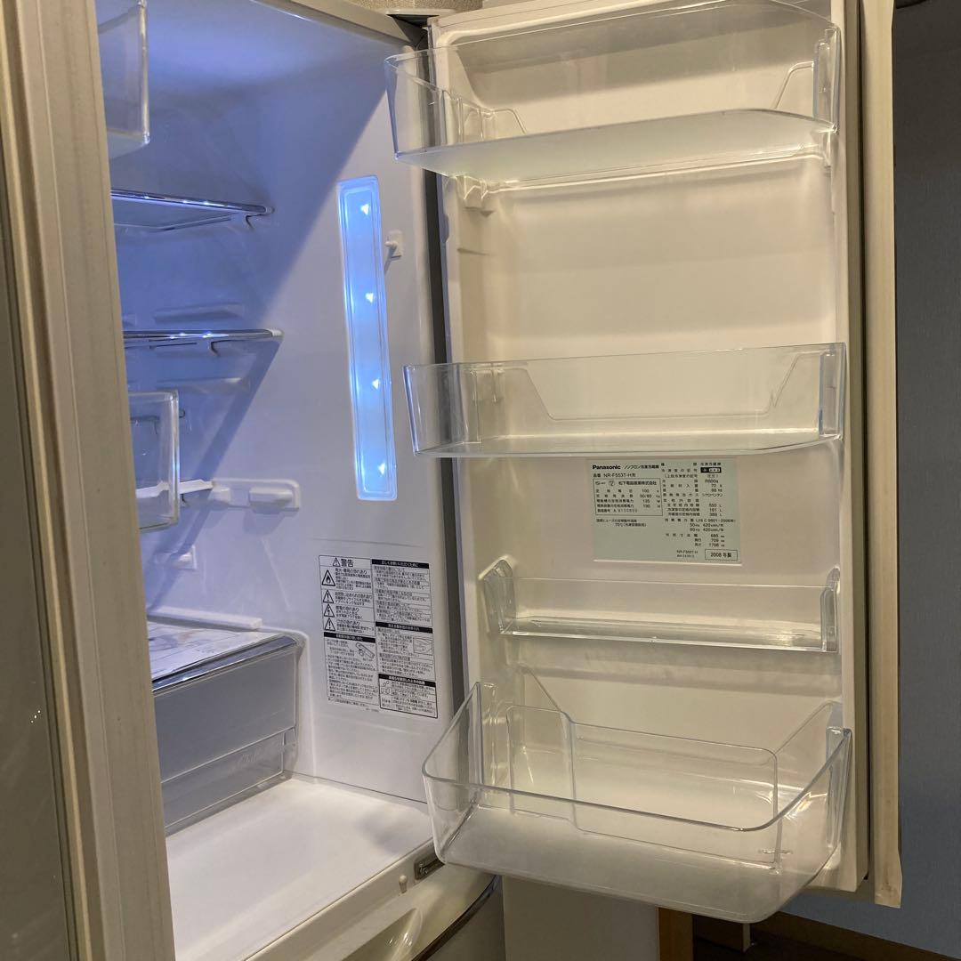 Panasonic 6ドア550L トップユニット冷蔵庫　NR-F553T-H