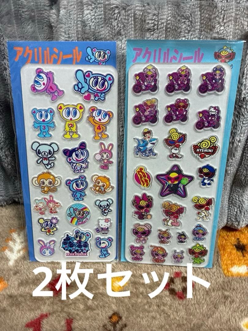 アクリルシール 2シートセット カラフルキャラクター - メルカリ