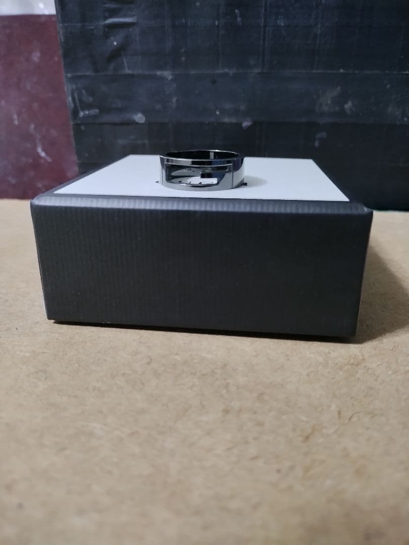 良好品 GUCCI グッチ シルバー925ブラックGリング 25号 高級感あり