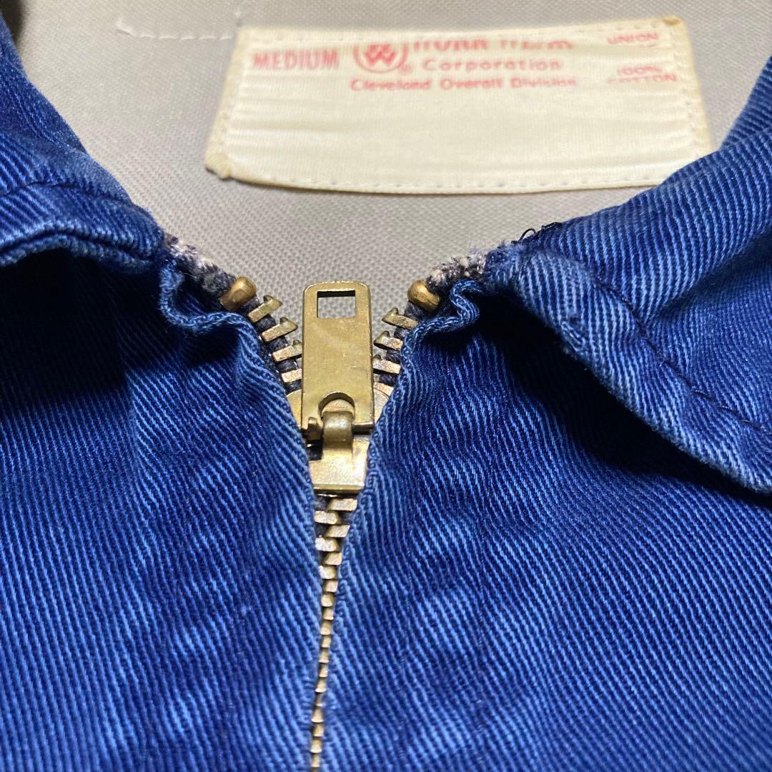 50s 60s ワークジャケット 短丈 TALONZIP 片爪 USA アメリカ
