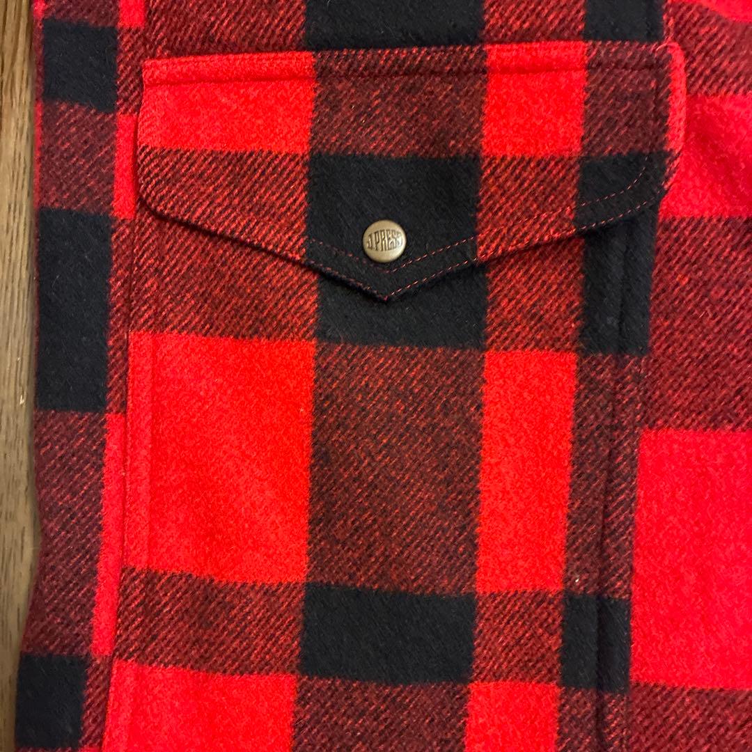 J.PRESS 赤・黒チェックジャケット L