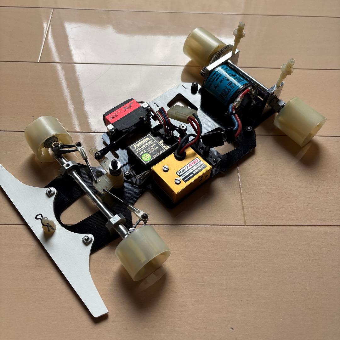 ayk ラジコン EXL480 ビンテージ イエローホイール後輪付き レトロ