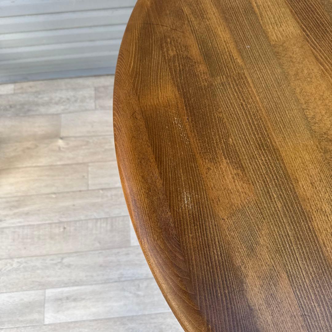 karimoku カフェテーブル　丸テーブル　ヴィンテージ 現状