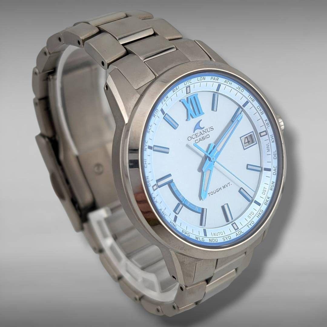 【稼働】カシオ オシアナス OCW-T150-2AJF ワールドタイム チタン