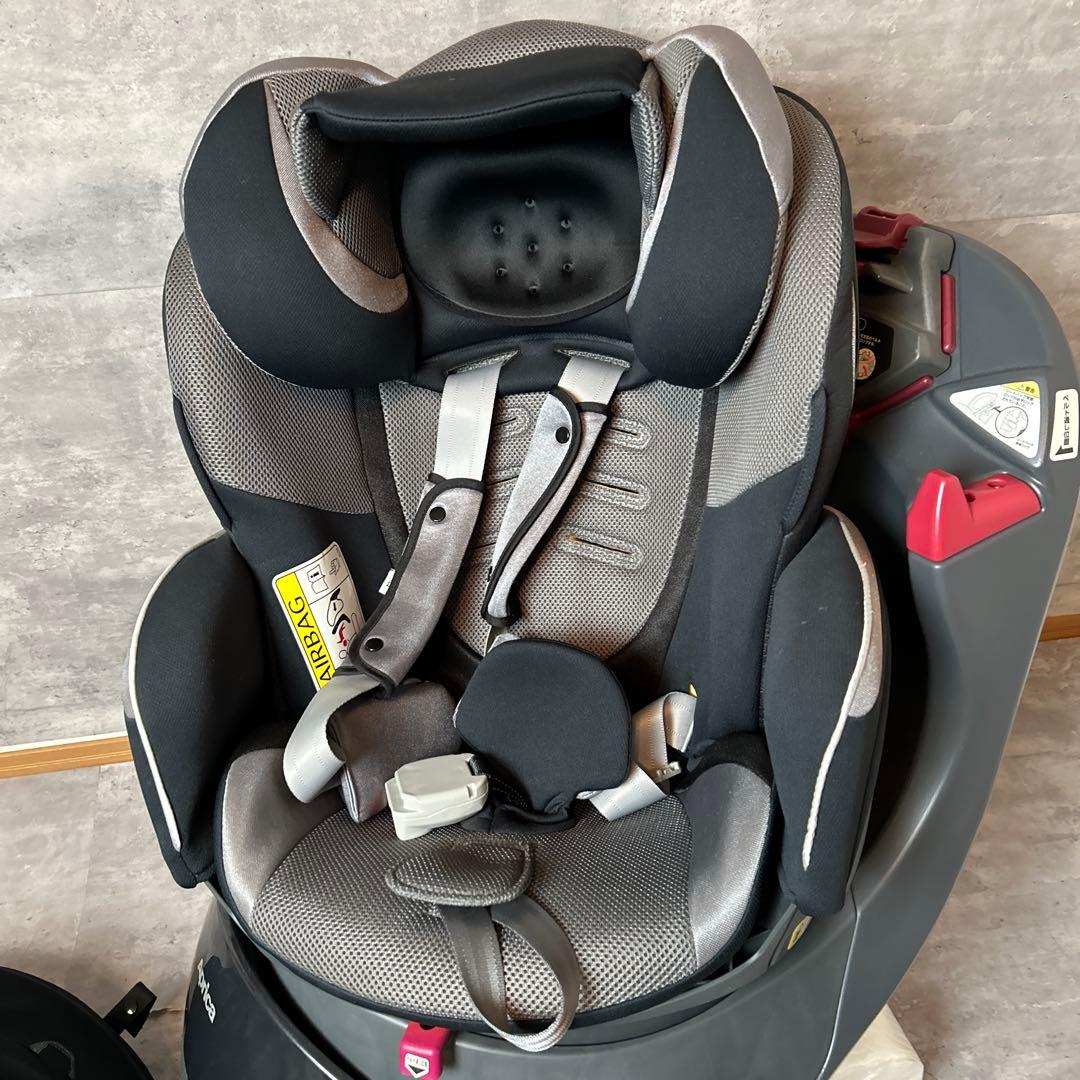 美品 Aprica フラディアラクート プレミアム チャイルドシート シェード付