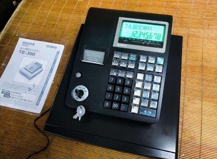 カシオレジスター TE-300 フル設定無料 送料無料人気機種 200200