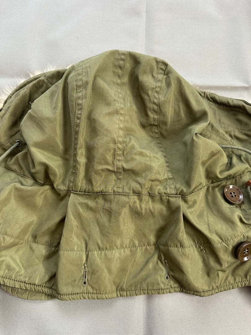 M51 パーカー用フード　白ラベル　※折れ