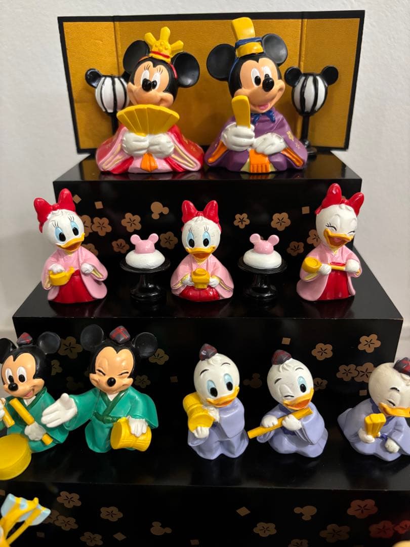 ディズニー　雛人形　雛祭り　ひな人形　専用ケース付き　ベルメゾン　5段