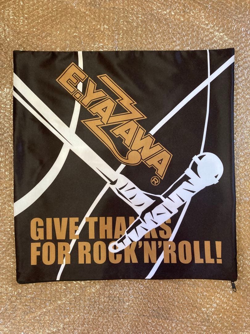 矢沢永吉　クッションカバー　ロゴマイク