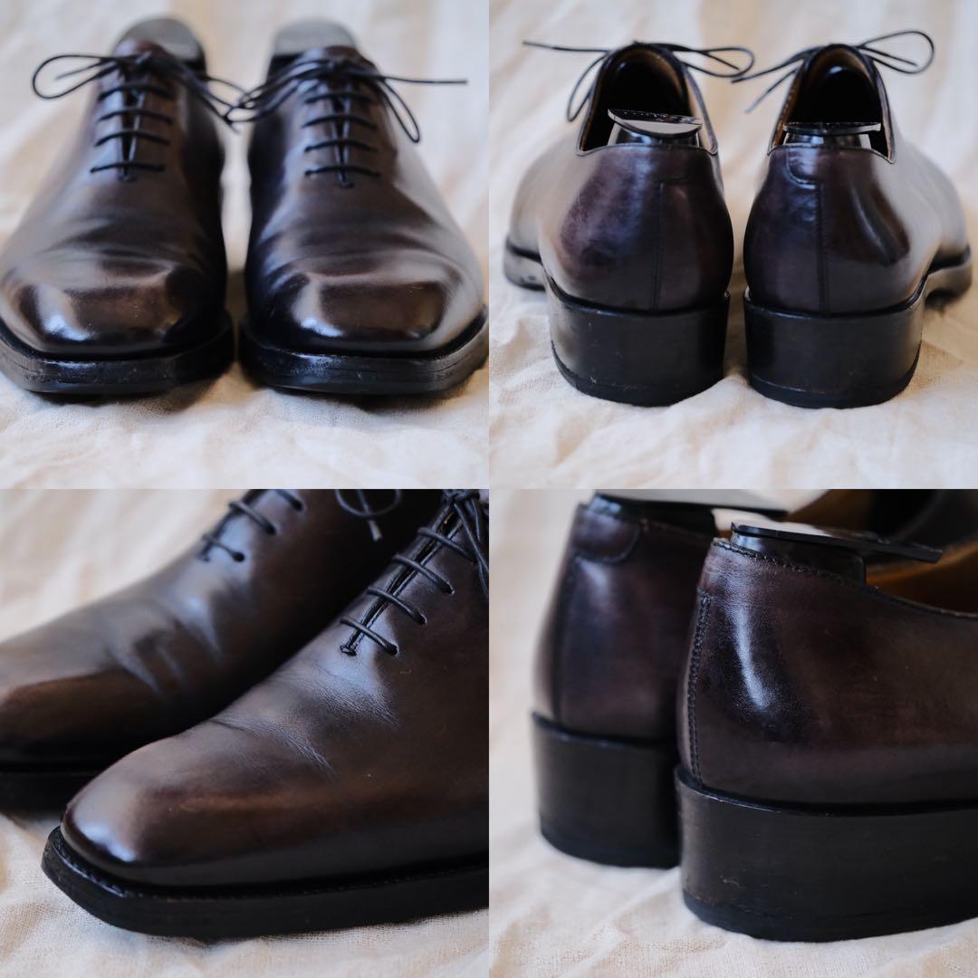 BerlutiベルルッティホールカットプレーントゥAlessandro10木型付