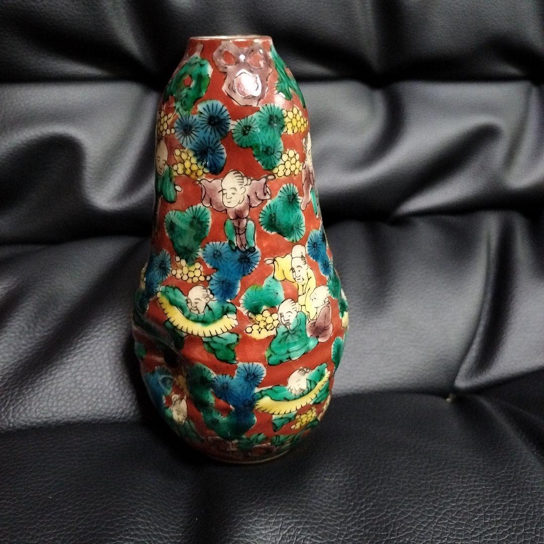 青木木米 一輪挿し 古美術 骨董 アンティーク 花瓶 フラワーベース 工芸品