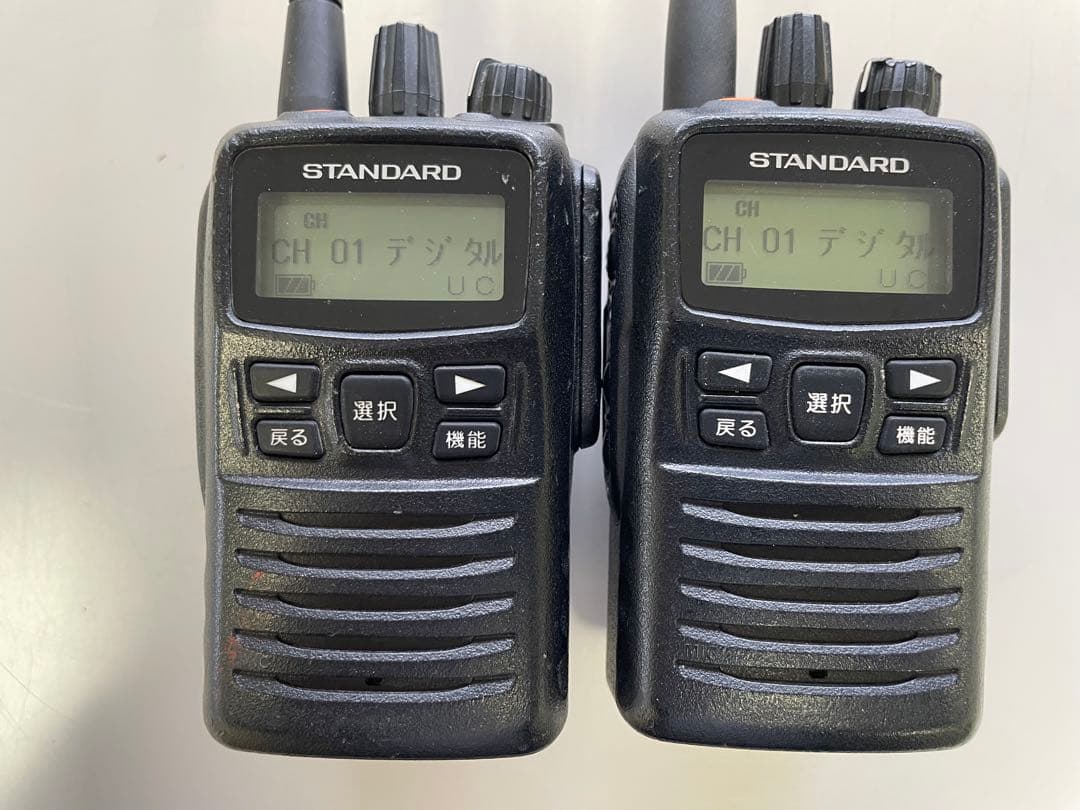 スタンダード製VXD450U デジタル携帯型無線機2台セット（専用ソフト