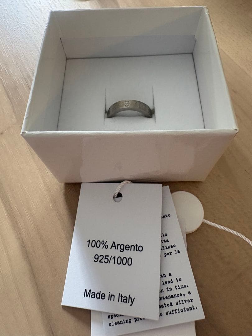 【新品未使用】Maison Margiela ナンバリングリング サイズ1