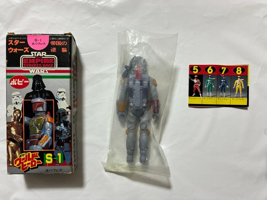 ポピー ワールドヒーロー S-1 ボバ・フェット 内袋 箱あり　オールドケナー