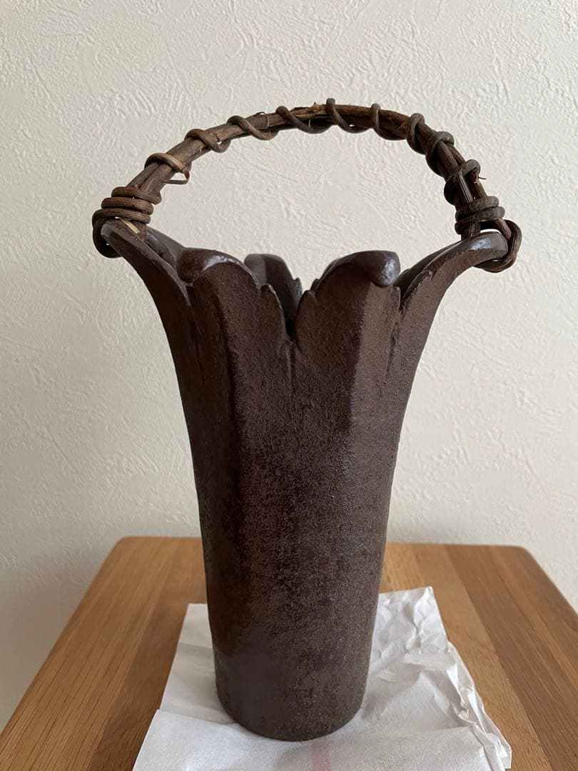 大洞銅器店 未使用 吊るし花器 猿の囲炉裏自在鉤 吊り下げ花瓶 囲炉裏 吊り手猿