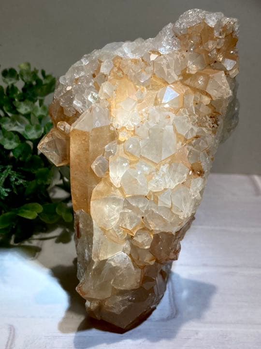 2つのイシス❁⃘*.゜タンジェリンクォーツ クラスター レインボー 原石